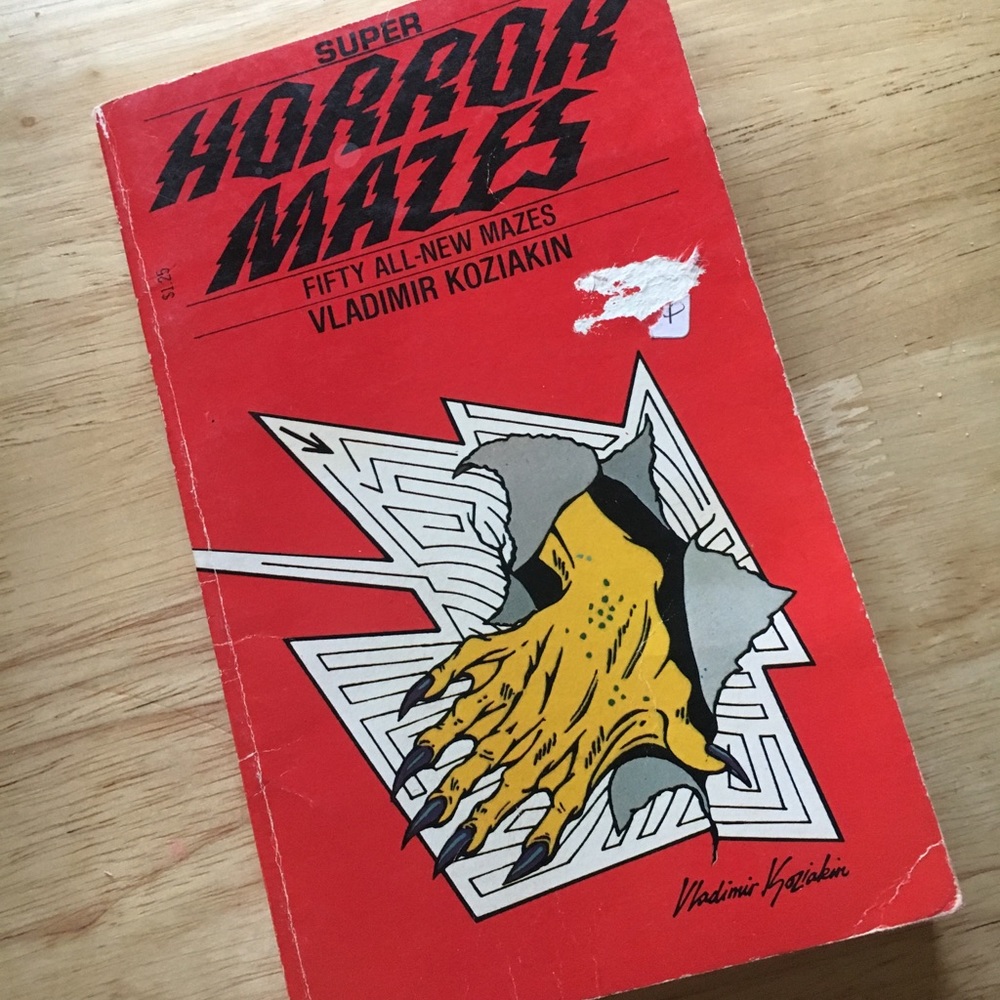 1980 Horror Mazes 50 new activities movie rare VTG